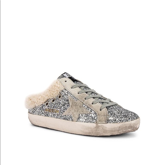 Golden Goose Sabot Glitter Shearling Slip On - Picture 2 of 3